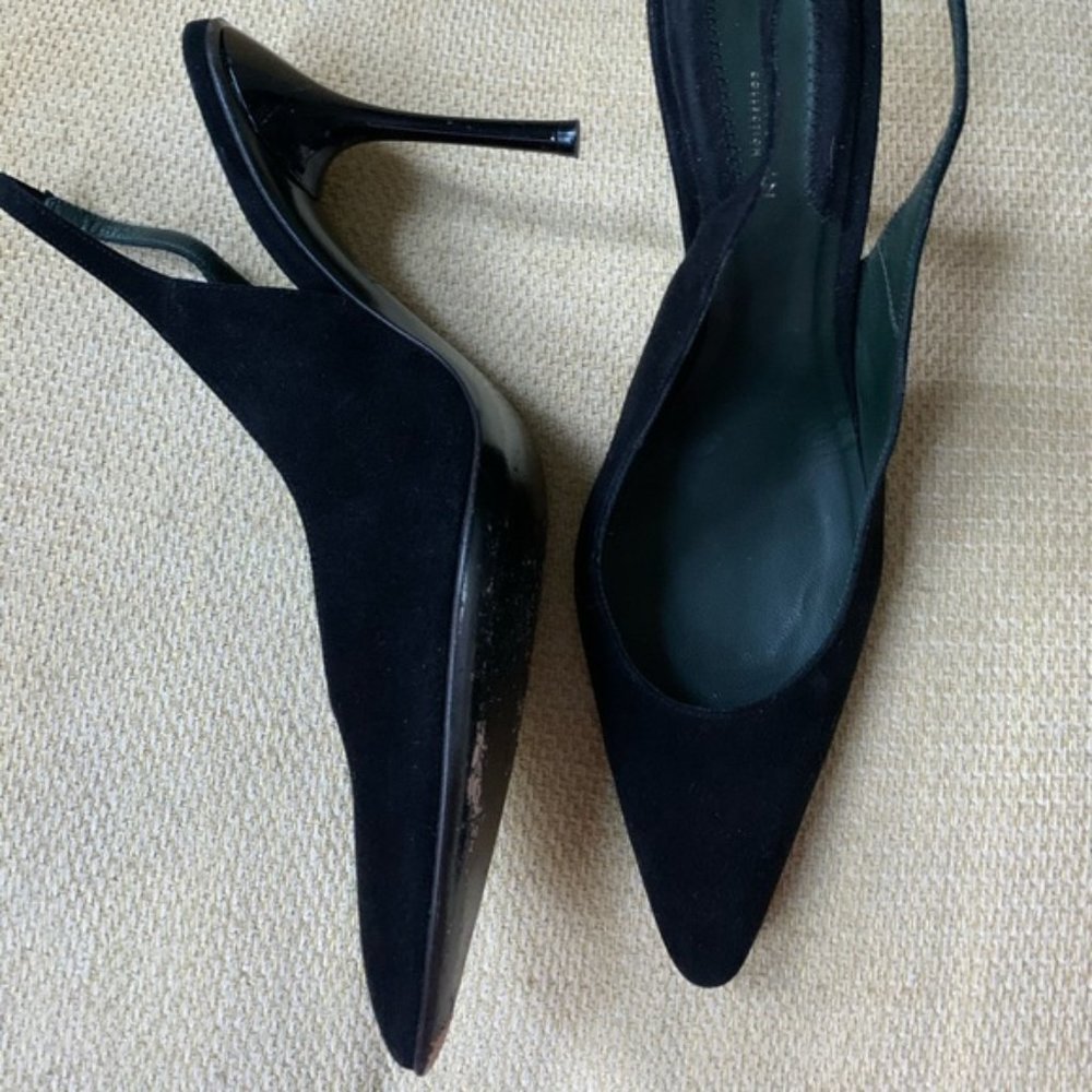 Donna Karan Collection 39.5 sling back suede